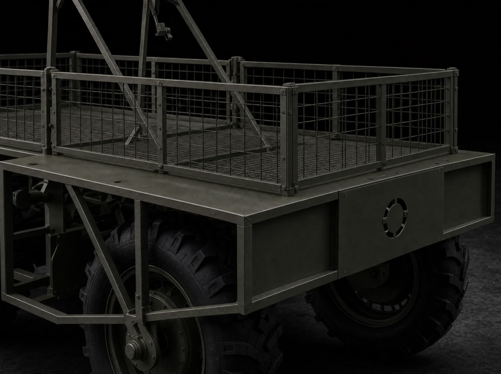 PRIMAL ROBOTICS cargo UGV platform, close-up